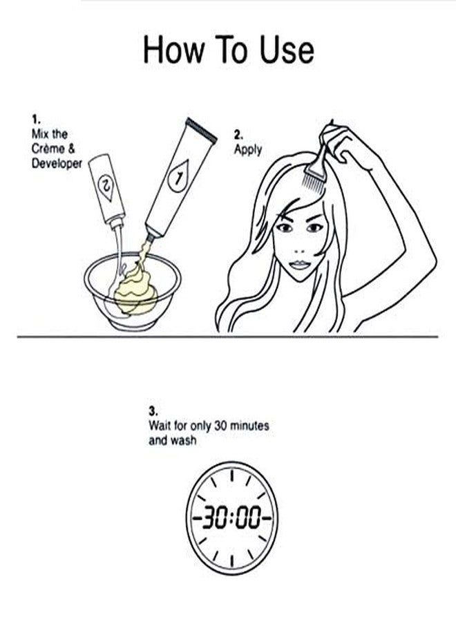 كميل صبغة شعر كاميل بني فاتح (5) بزيت اللوز وخلاصة الشاي، لون شعر طبيعي، صبغة شعر عضوية 100% للنساء والرجال، 200 غرام - Image 3