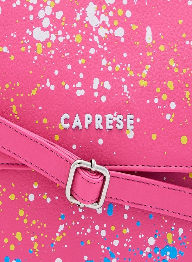 Caprese Splash Satchel for Women (Small, Fuchsia) - Image 3