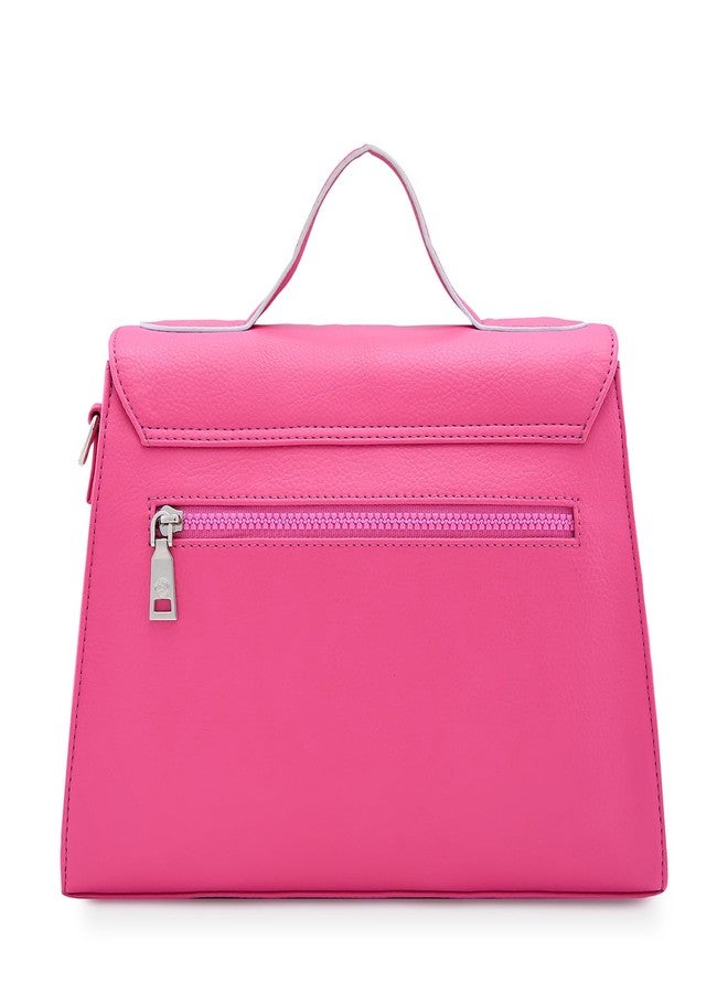 Caprese Splash Satchel for Women (Small, Fuchsia) - Image 2
