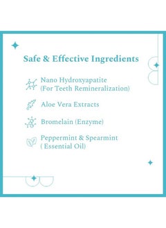 Perfora Teeth Whitening Toothpaste For Stain Removal - 150 G | Fluroide & Sls Free Tooth Paste For Adult & Kids | N-Ha For Teeth Remineralisation & Oral Care | No Artificial Sweetners | Tripe Mint  - Image 4