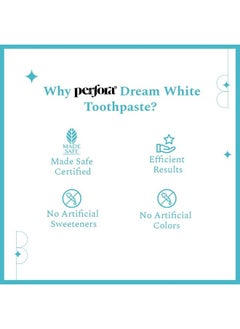 Perfora Teeth Whitening Toothpaste For Stain Removal - 150 G | Fluroide & Sls Free Tooth Paste For Adult & Kids | N-Ha For Teeth Remineralisation & Oral Care | No Artificial Sweetners | Tripe Mint  - Image 5