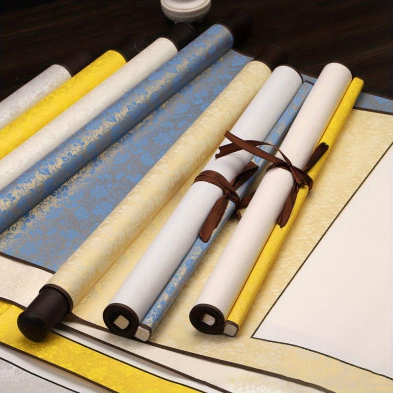 Pack of 4 Blank Xuan Paper Scrolls for Sumi E Painting Calligraphy Decor9vZnSC - Image 4