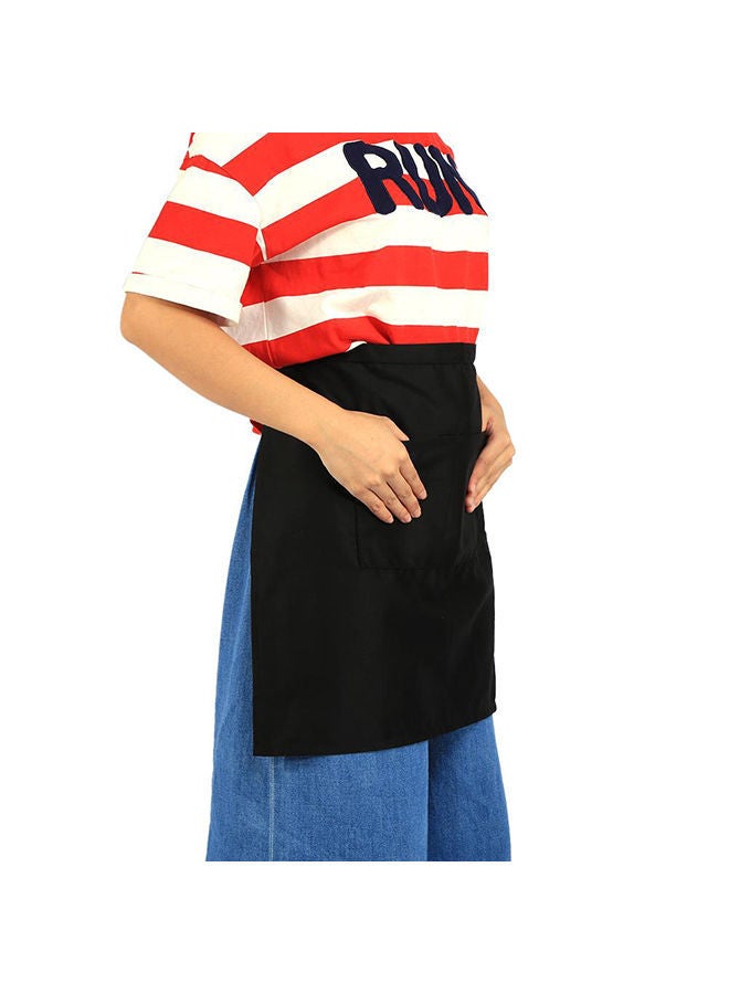 NIBEMINENT Half Waist Short Aprons With Pockets Black 52x44centimeter  - Image 5