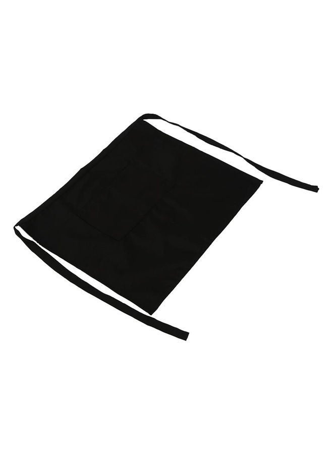 NIBEMINENT Half Waist Short Aprons With Pockets Black 52x44centimeter  - Image 2