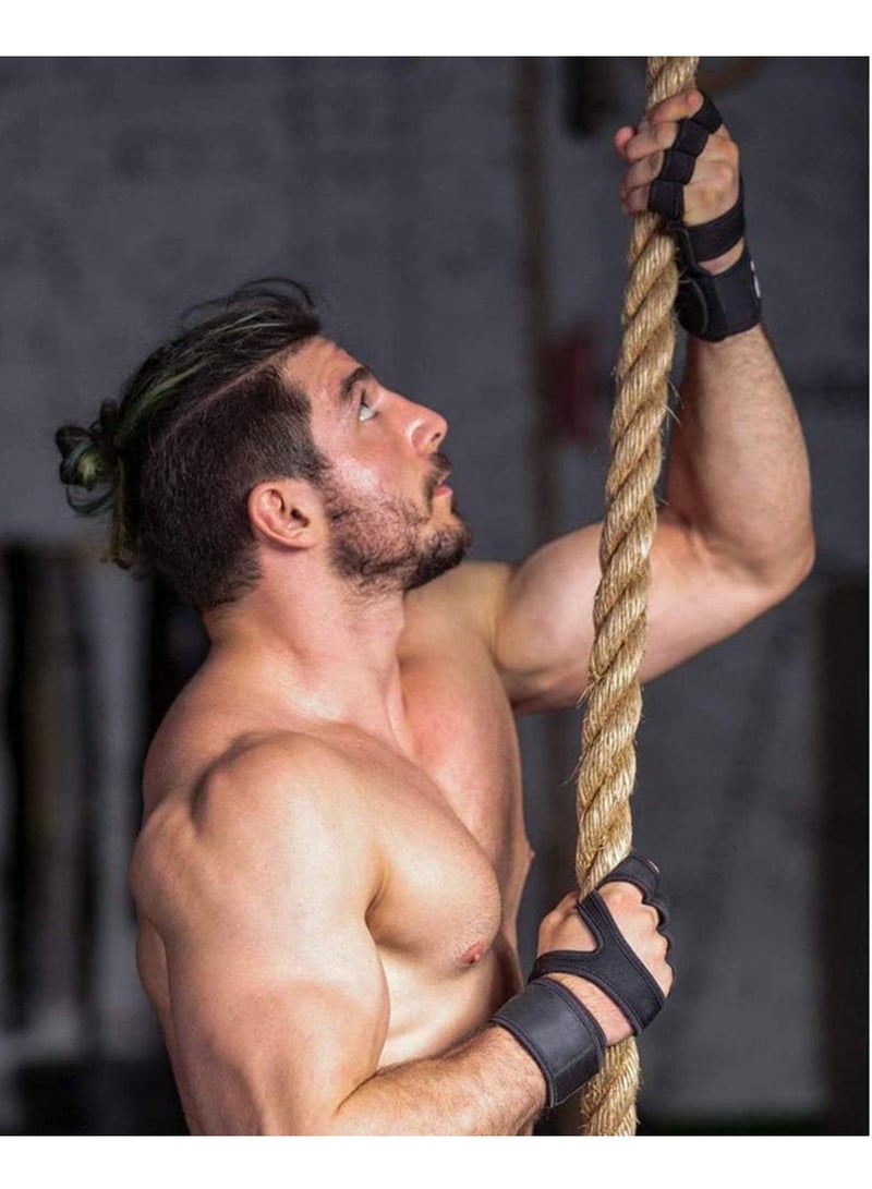 قفازات تدريب مبطنة  لتمارين رفع الاوزان في صالة الالعاب الرياضية بتصميم نصفي لحماية الاصابع وتوفير قبضة قوية للرجال والنساء متعدد الالوان - Image 2