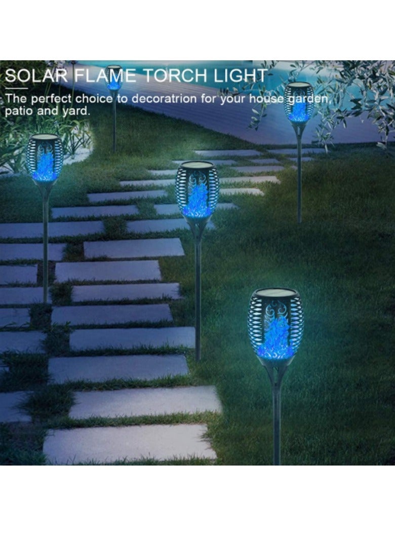 SYOSI 6-Pieces Solar Torch Lights With Flickering Flame Fire Effect Garden Light Auto On OR Off Dust To Dawn Outdoor Waterproof Landscape Decoration Solar Powered Security Torch Light  - Image 3