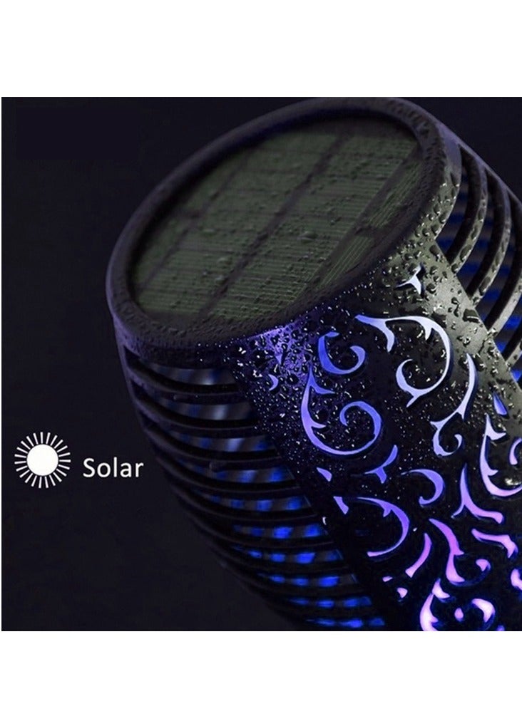 SYOSI 6-Pieces Solar Torch Lights With Flickering Flame Fire Effect Garden Light Auto On OR Off Dust To Dawn Outdoor Waterproof Landscape Decoration Solar Powered Security Torch Light  - Image 4
