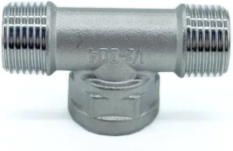 304 فولاذ مقاوم للصدأ BSPT محمل أنبوب تي موصل 3 قطع أنثى ذكر خيط 3 4 بوصة - Image 2