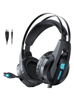 K16 rgb LED Gaming Headset Over-Ear With Mic For PS5, PS4, Xbox One, PC, Mac
