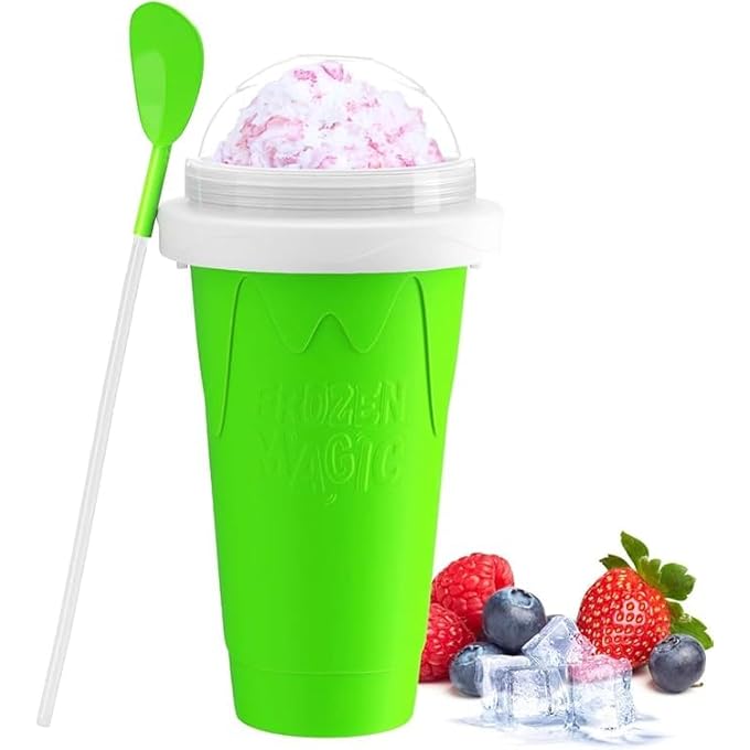 AWH Slushy Maker Cup  Instant Freeze Squeeze Cups For Smoothies Slushies And Milkshakes  Portable Reusable Frozen Drink Maker For Home Or On The Go  Assorted Color - Image 1