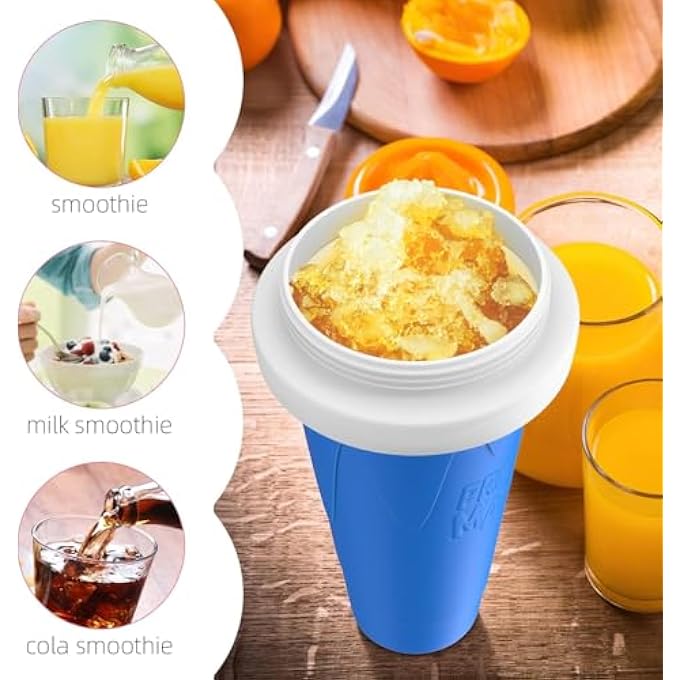 AWH Slushy Maker Cup  Instant Freeze Squeeze Cups For Smoothies Slushies And Milkshakes  Portable Reusable Frozen Drink Maker For Home Or On The Go  Assorted Color - Image 3