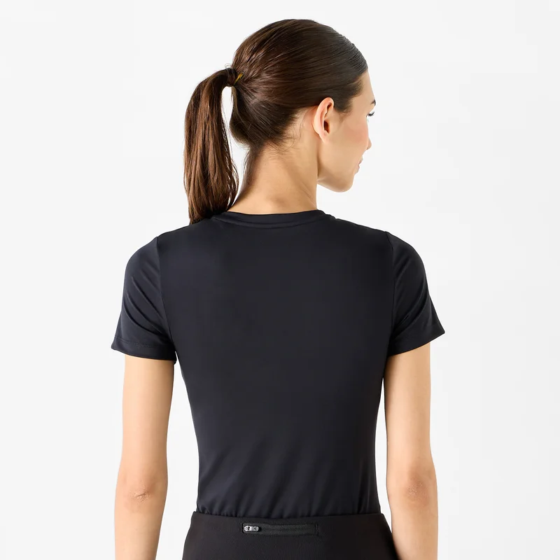 ADOT by Splash Bodysuit with Short Sleeves and Crew Neck