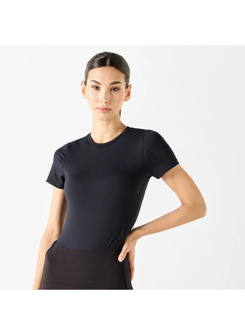 ادوت من سبلاش Bodysuit with Short Sleeves and Crew Neck