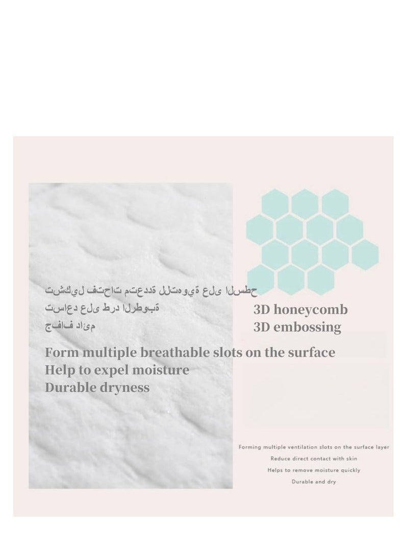 LCAREMOM 100PCS Disposable Soft Nursing Pads Breast Pads, Super Absorbent and Breathable Chest Pads, Individually Wrapped Breast Pads for Breastfeeding,  Ultra-Absorbent and Portable Breast Pads, Leak-Proof Portable Nipple Pads, Breastfeeding Essentials for Moms (White) - Image 4