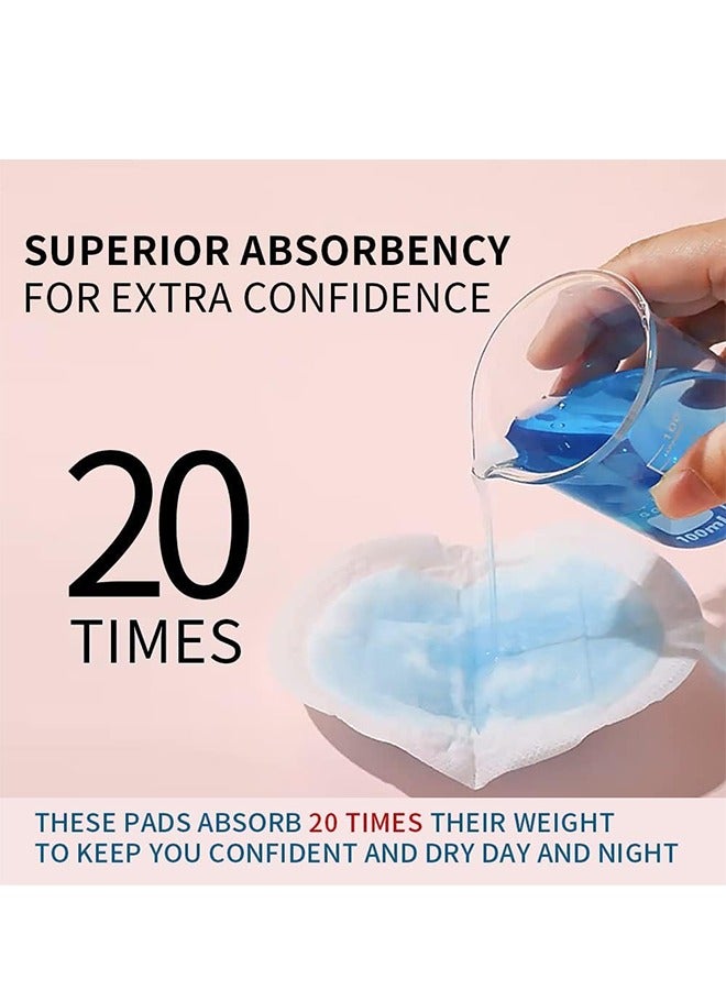 LCAREMOM 100PCS Disposable Soft Nursing Pads Breast Pads, Super Absorbent and Breathable Chest Pads, Individually Wrapped Breast Pads for Breastfeeding,  Ultra-Absorbent and Portable Breast Pads, Leak-Proof Portable Nipple Pads, Breastfeeding Essentials for Moms (White) - Image 5