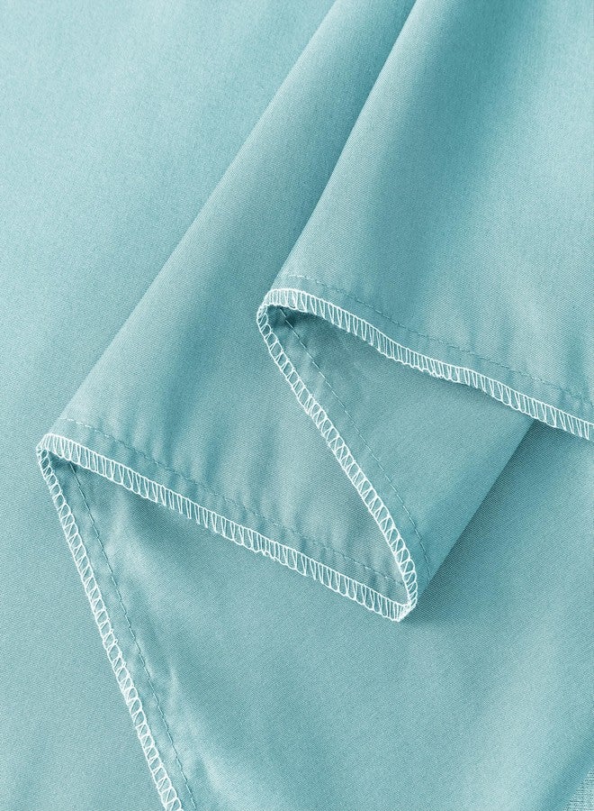 WhatsBedding Body Pillow Cover, Ultra Soft Microfiber Pillowcases, Breathable Long Pillow Case, Envelope Closure - Light Blue (20x54 inch) - Image 5