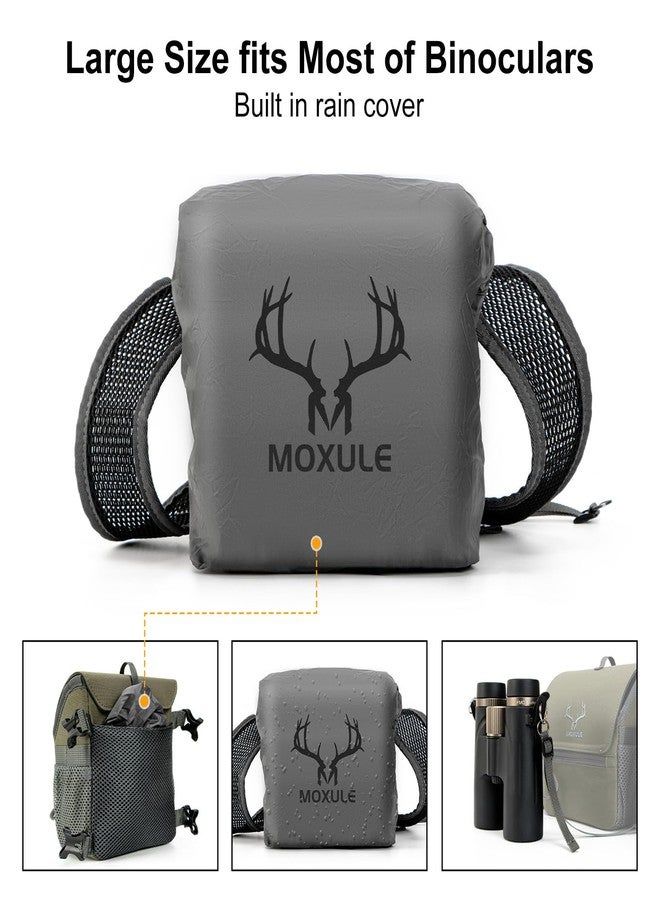 MOXULE Binocular Harness Chest Pack: Bino Case with Magnetic Lid and Rain Cover for Hunting(Green), Green, Modern, Sporty - Image 2