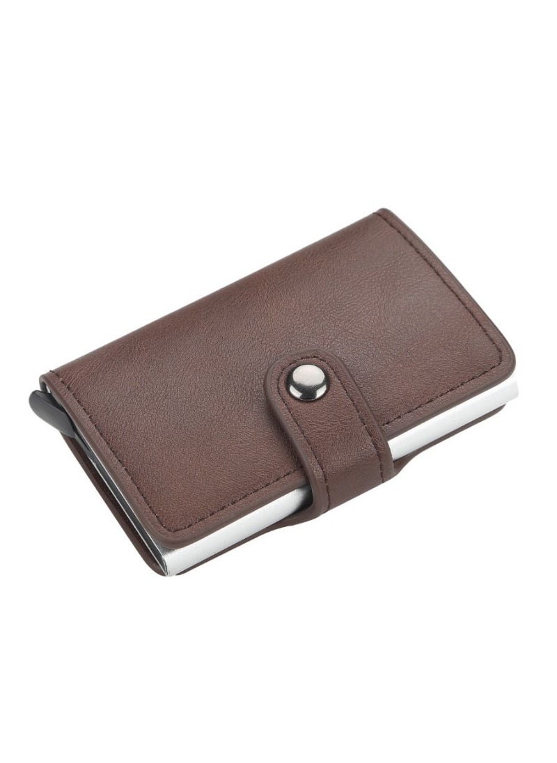 baellerry Stylish Automatic Popup Bank Credit Business ID Card Holder For Women Men Protection Case Unisex 