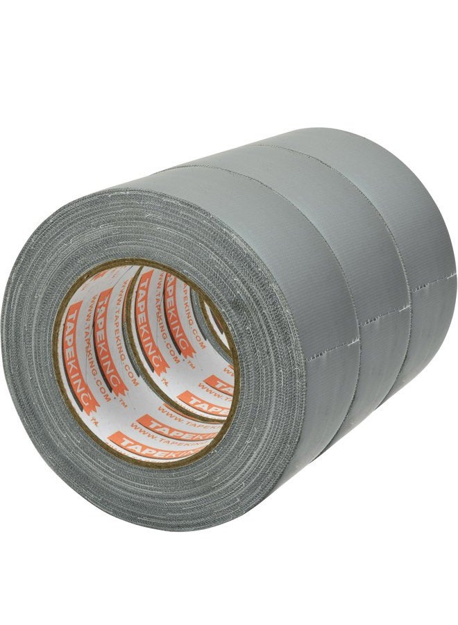 Tape King شريط لاصق احترافي، عبوة 3، لون فضي، متعددة الاستخدامات، 11mil (1.88 بوصة × 35 ياردة)، 48mm × 32m - مثالي للحرف، مشاريع تحسين المنزل، الإصلاحات، الصيانة، بالجملة - Image 5