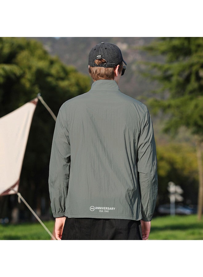 جيب 【قابل للتنفس وسلس】 سترة صيفية عصرية للرجال للحماية من الشمس - طبقة جلدية خفيفة للاستخدام اليومي للرياضات الخارجية - Image 5