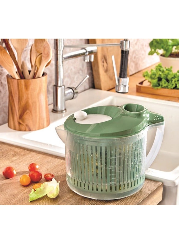 Snips Wash & Dry Salad Spinner 3L with Ergonomic Handle – Made in Italy - Image 5