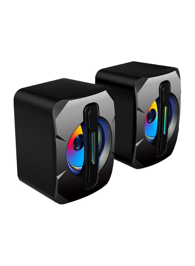 Computer Speakers, 6W PC Powered Speakers USB Speaker Monitor Speakers for Desktop Computer/PC/Laptop Gaming Speaker - Image 1
