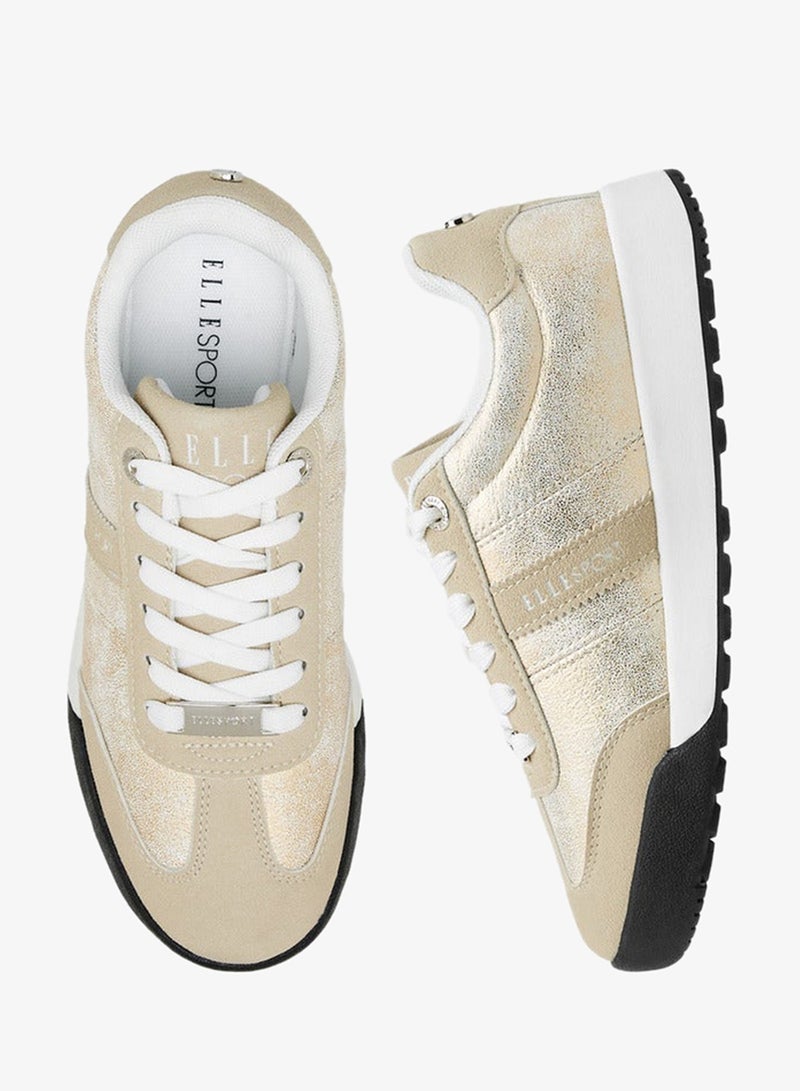 ELLE Women's Panelled Lace-Up Sneakers - Image 3