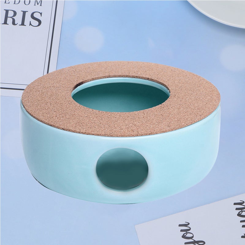 1PC Ceramic Tea Stove Tea Heater Warmer Candle Stand Candle Holder for Home Office ( ) - Image 4