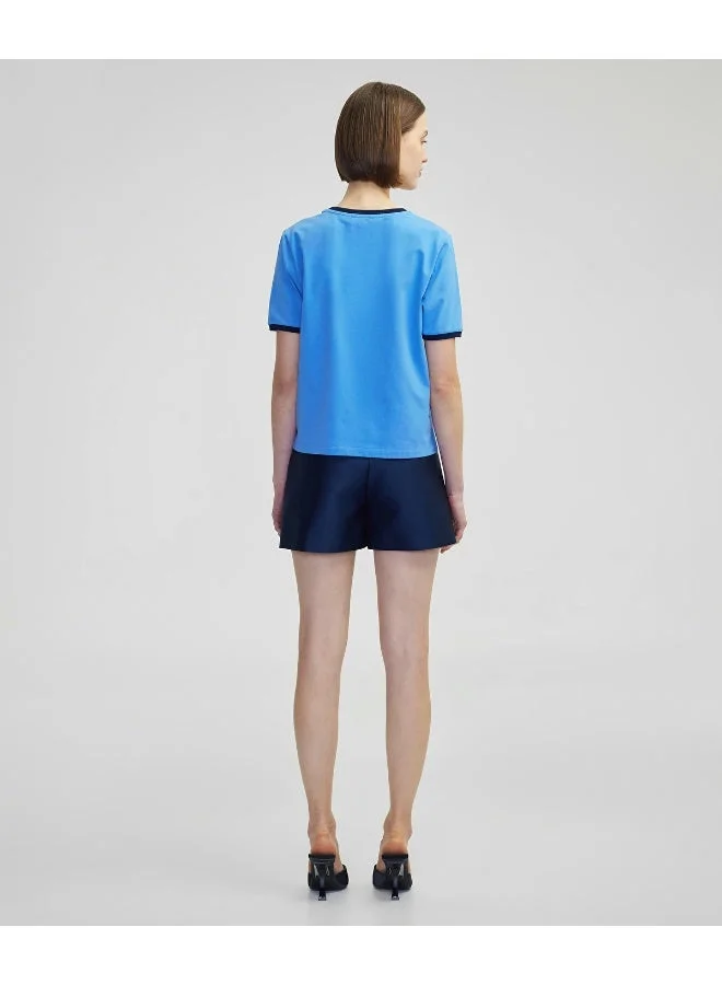 Ipekyol  Regular Fit Logo Embroidered T-Shirt for Women | Best Price UAE