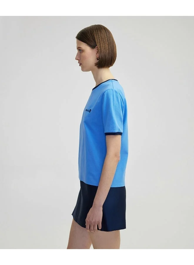 Ipekyol  Regular Fit Logo Embroidered T-Shirt for Women | Best Price UAE