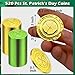 Olutacot 520 Pieces St Patricks Day Coins Plastic Clover Good Luck Coins Green and Gold Shamrock Coins for St Patricks Day Table Decorations Party Supplies - Image 4
