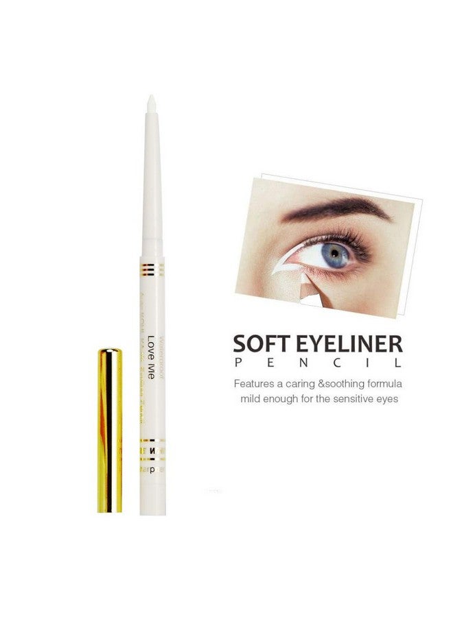 FIRSTZON Auto Kohl White Kajal Eyeliner Super Soft Waterproof Pencil Matte Finish - Image 1
