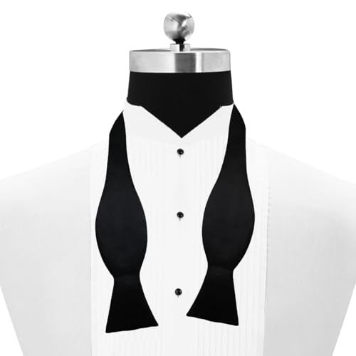 Peluche Debonair Black Cummerbund, Open Bow Tie & Pocket Square Set for Men - Image 4