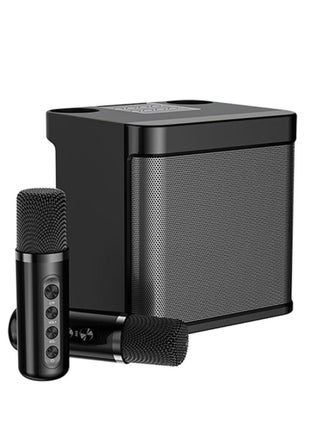 YS 203 Portable Wireless Bluetooth Karaoke Speaker with Powerful Stereo Bass, Dual Microphone Support, Long Battery Life, Compact Black Design – Perfect for Home Parties, Outdoor Events, and Karaoke Sessions – Easy Bluetooth Connectivity for All Devices, High-Quality Sound - pzsku/ZA650F214C427AA48755FZ/45/1747324545/7f3a8c93-f98c-49cc-b1ba-9750a0f26c0d