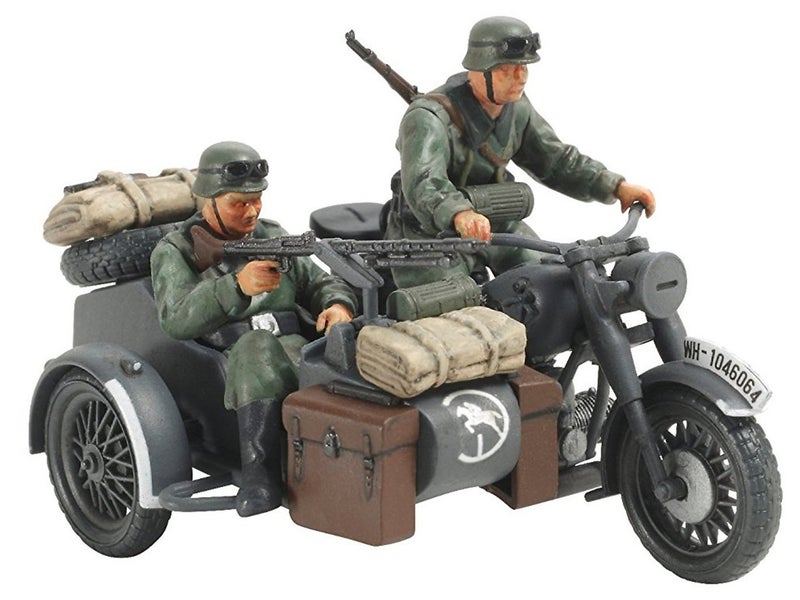 Tamiya Models German Motorcycle and Sidecar - Image 2