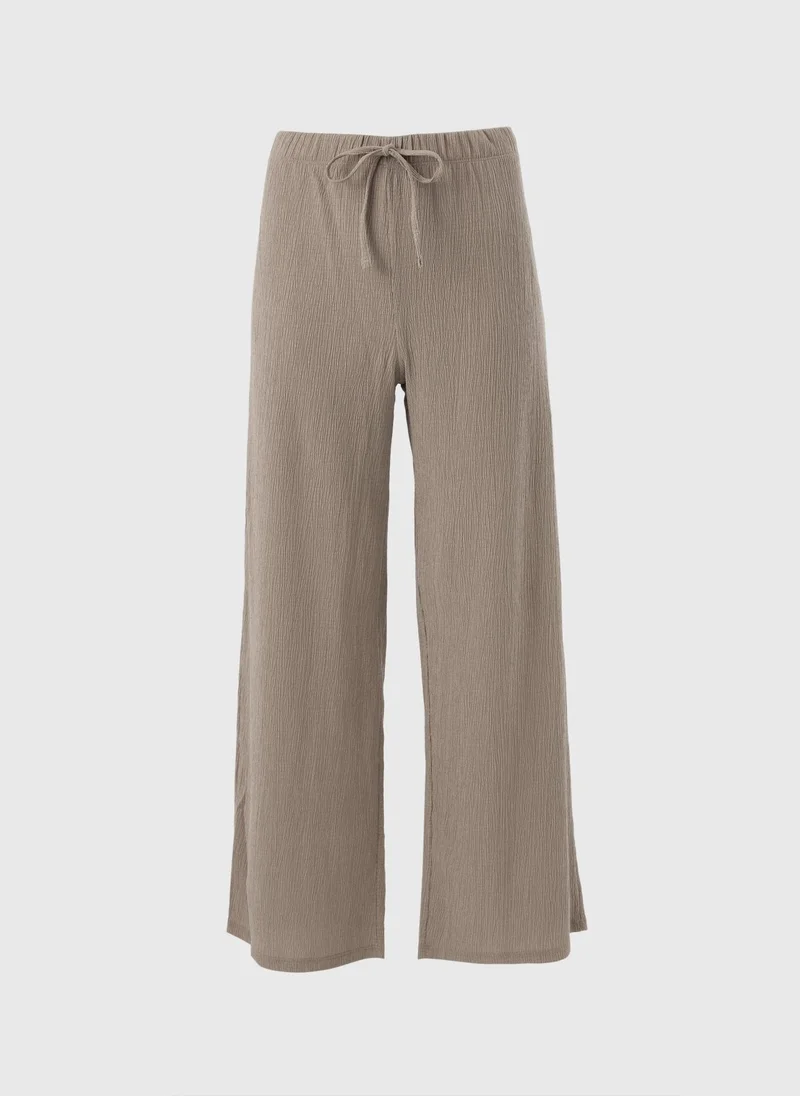 Matalan Taupe Co Ord Textured Trousers
