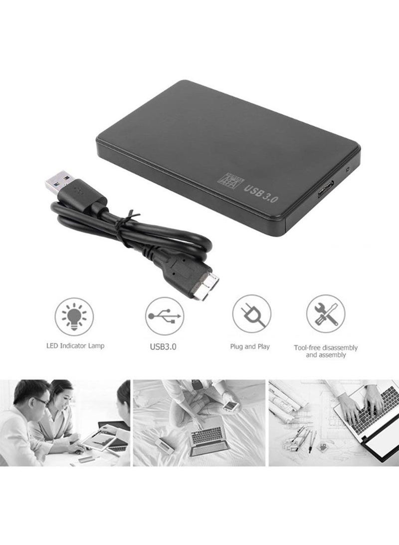 محول علبة قرص محمول صغير USB 3.0 مقاس 2.5 بوصة، متعدد الألوان متعدد الألوان - Image 2