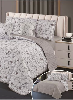 Hours Compressed double-sided floral bed comforter set, 6 pieces, size 240 * 220 cm  - Image 2