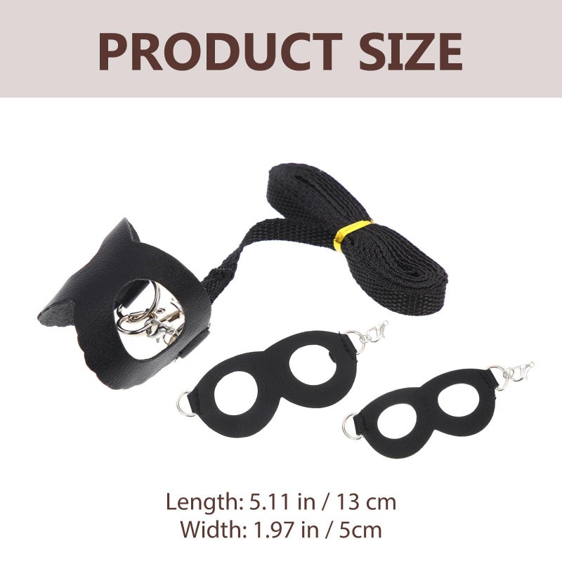 Portable Adjustable Hamster Harness Leash Set Brown Black Small Animals - Image 3