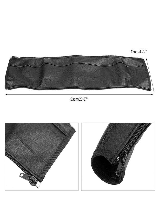 GLOGLOW Stroller Handle Cover, Universal Armrest Handle Sleeve Cover PU Leather Stroller Handlebar Cover Infant Toddler Pram Bar Dust Proof Handle - Image 5