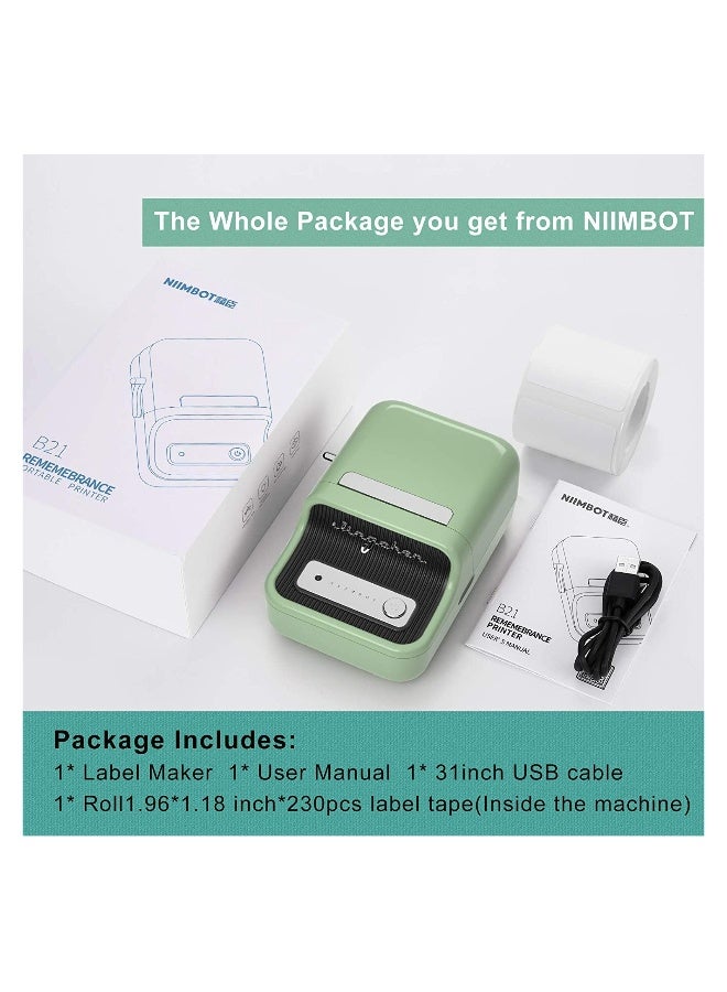 B21 Inkless Label Maker Wireless Portable Thermal Label Printer - Image 3