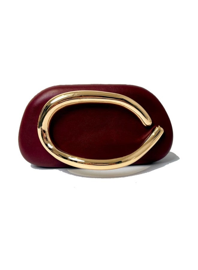 European And American Classic Round Box Hand-held Evening Bag Mini Small Bag Retro Metal Handlebar Chain Shoulder Crossbody Bag-Colour:Shell  - Image 5