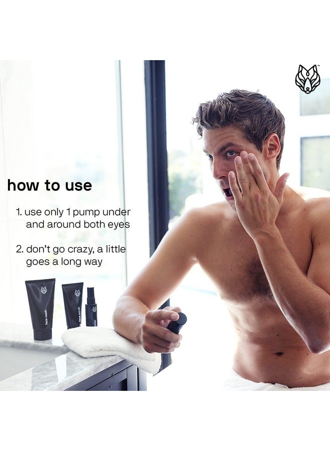 Black Wolf - Double Duty Glacier Eye Gel- 1 Fl Oz- Caffeine Improves The Appearance Of Dark Circles And Under Eye Bags- Invigorating Glacier Formula Wakes Up Your Eyes, Great For Men - Image 2