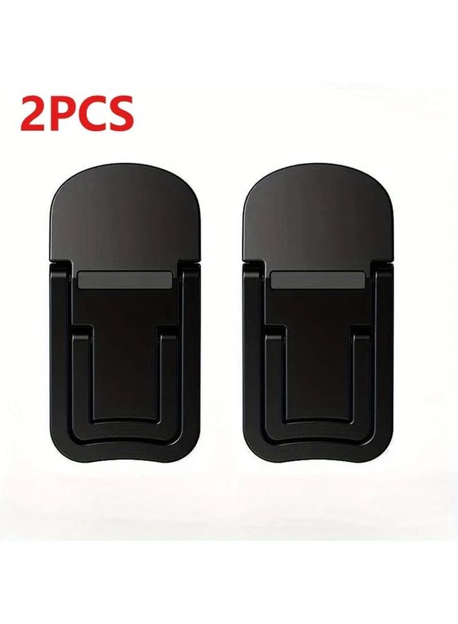 Black Mini Foldable Laptop Stand Portable Computer Keyboard Riser With 2 Adjustable Angles - Image 1