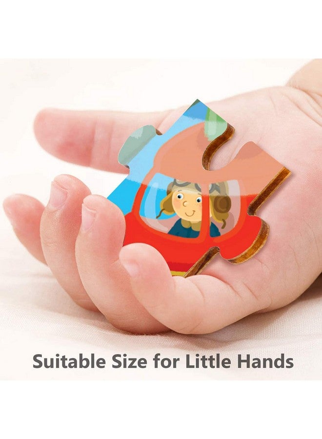 Webby 4 in 1 Vehicles Wooden Puzzle Toy, 36 Pcs - Baby - Image 5