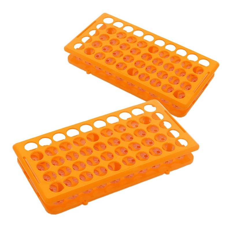 2pcs Clear Multifunction Test Tube Rack Organizer Lab Educational Experiments - Image 2