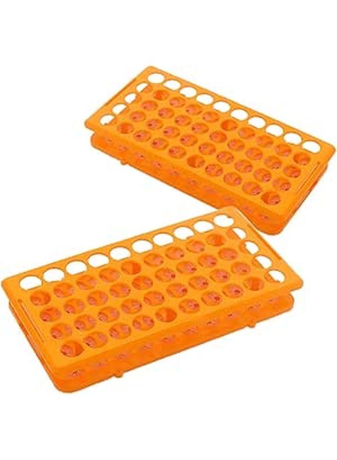 2pcs Clear Multifunction Test Tube Rack Organizer Lab Educational Experiments - Image 1