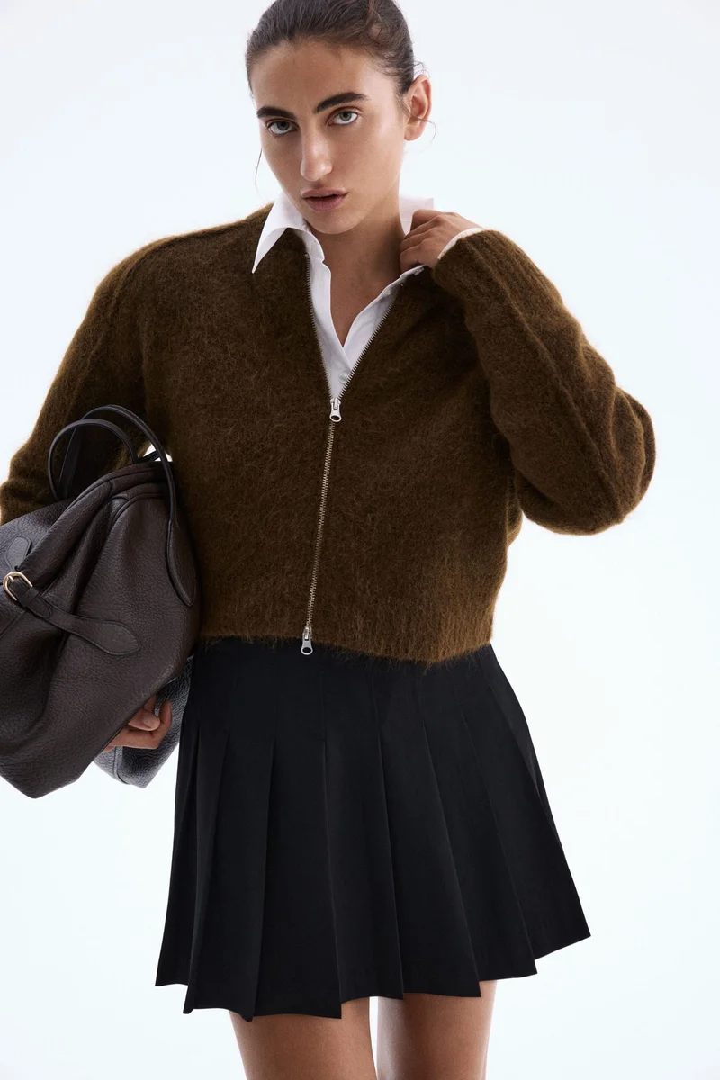 H&M Pleated mini skirt