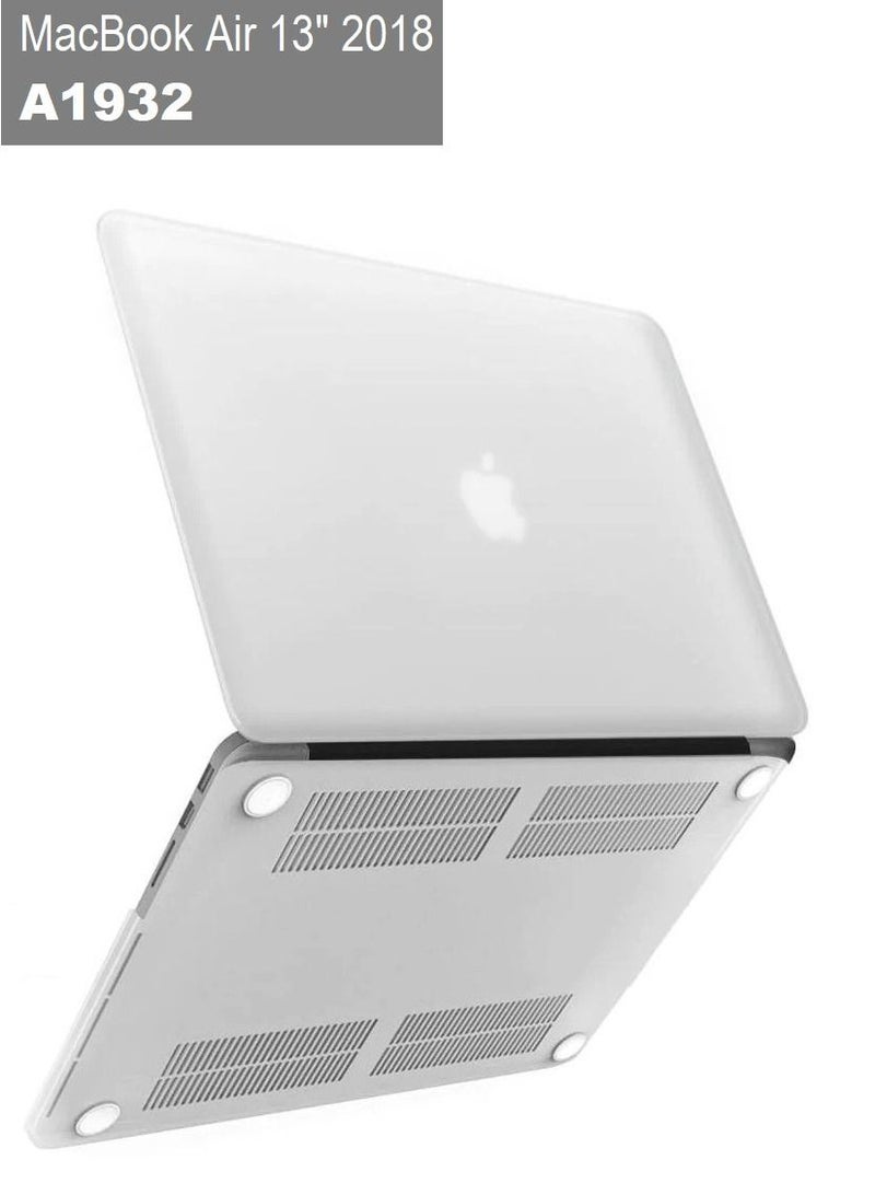 CATANES MacBook Air 13-inch Model A1932 (2018) Protective Case Hard Shell Laptop Cover Front and Back Sleeve Case Clear  - Image 1