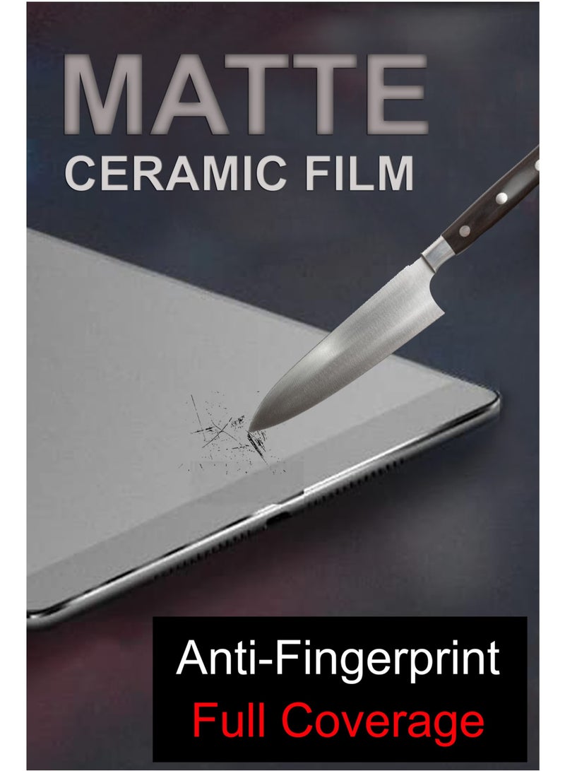 Waldic Samsung Galaxy Tab A9 Plus Full Cover Matte Ceramic Privacy Screen Protector - Explosion-Proof, Anti-Bubble, Anti-Fingerprint | Flexible Privacy Nano Ceramic, Anti-Peeping, Edge-to-Edge Coverage, High Transparency, Delicate Touch, Easy Installation  - Image 4